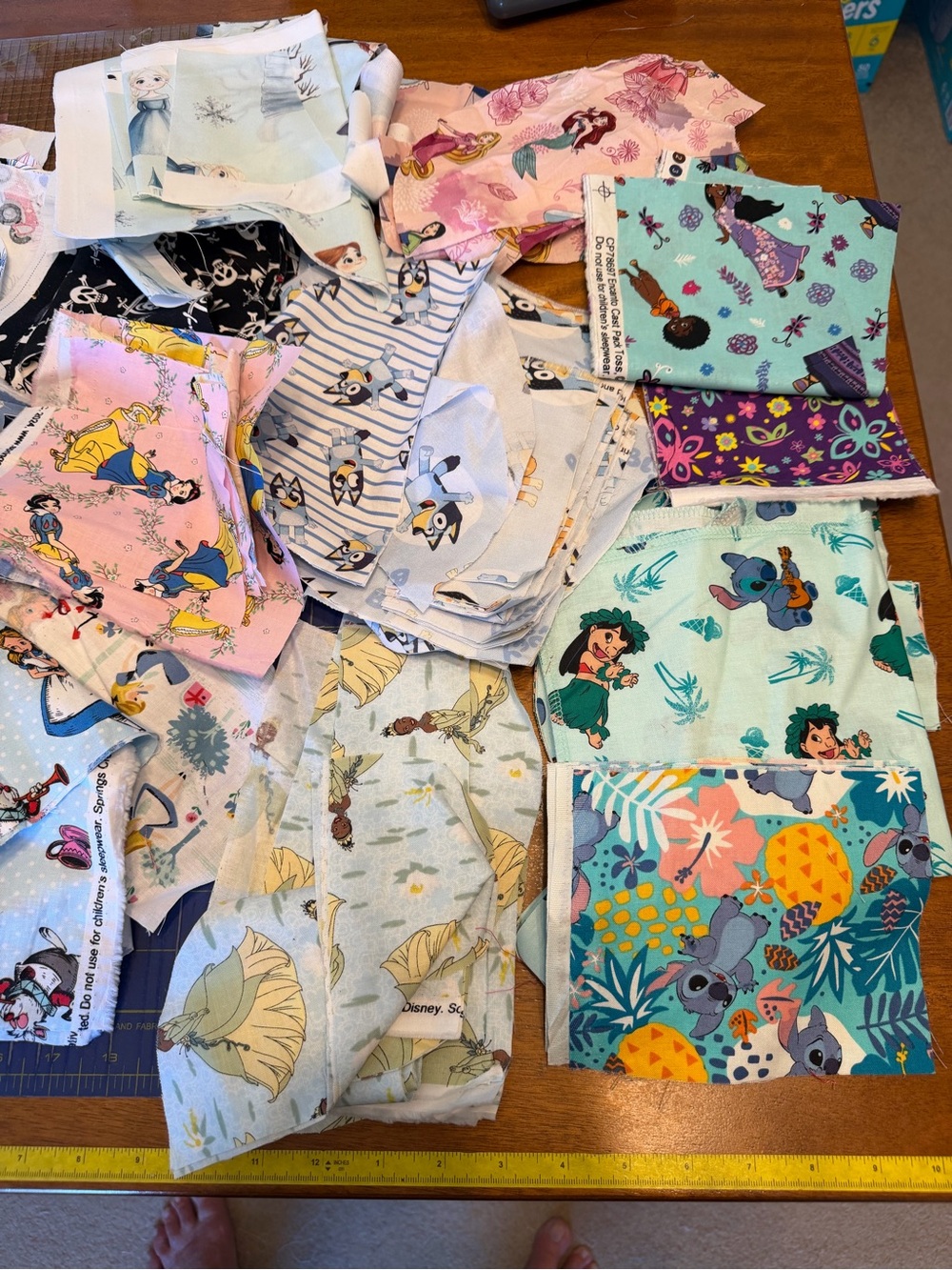 COPY - COPY - Disney Cotton Fabric Scraps